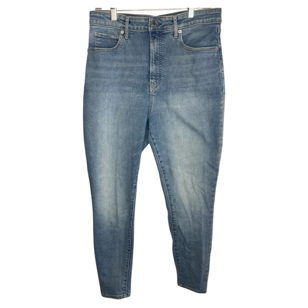 Everlane Jeans Womens 32 R/ US12 Blue The Curvy High Rise Skinny Stretch Denim.